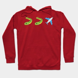 Snakes on a Plane Emoji Graphic Hoodie